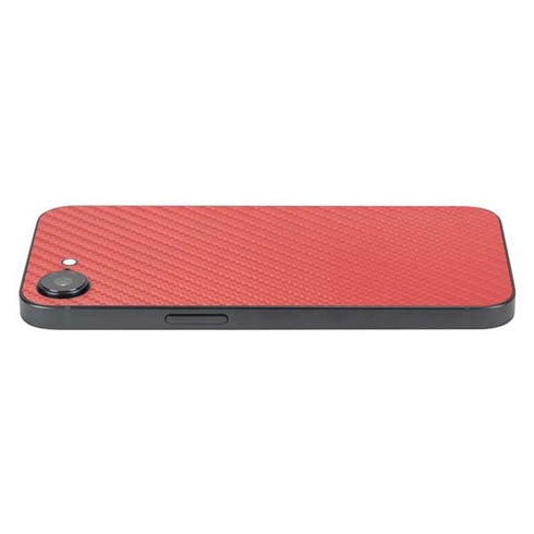 Red Carbon Fiber Specialty Texture Material iPhone 16e Skin